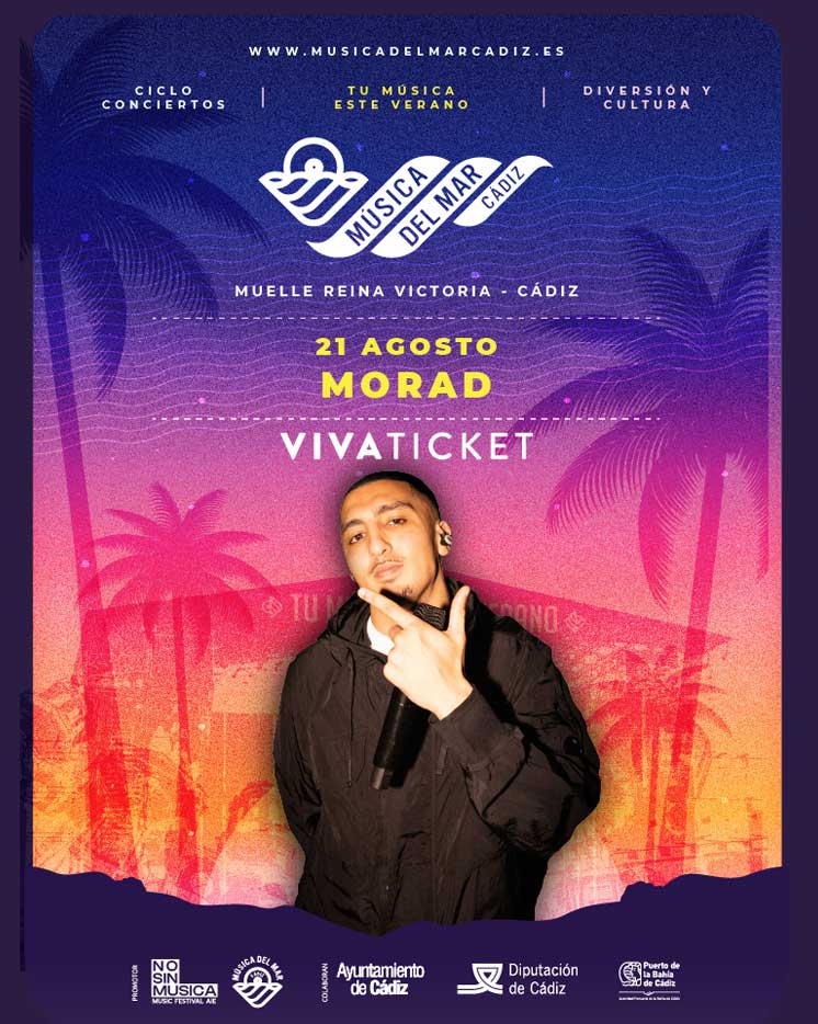 Morad Cádiz 2026: concierto 21 agosto · Música del Mar